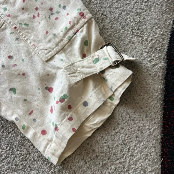 Free People Belted Painter Print Baggy Pants - Picture 5 of 7